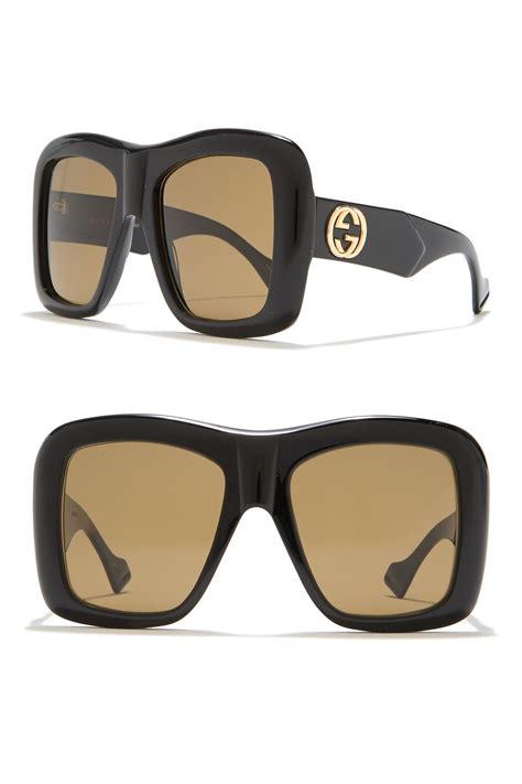 square black and yellow sunglasses|gucci oversized square sunglasses black.